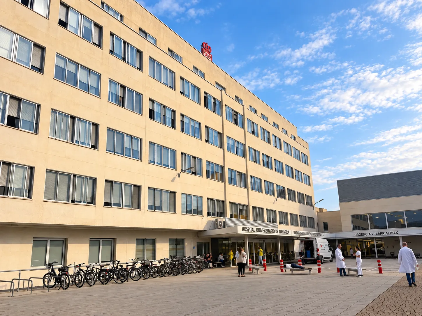 Exterior del Hospital Universitario de Navarra en Pamplona