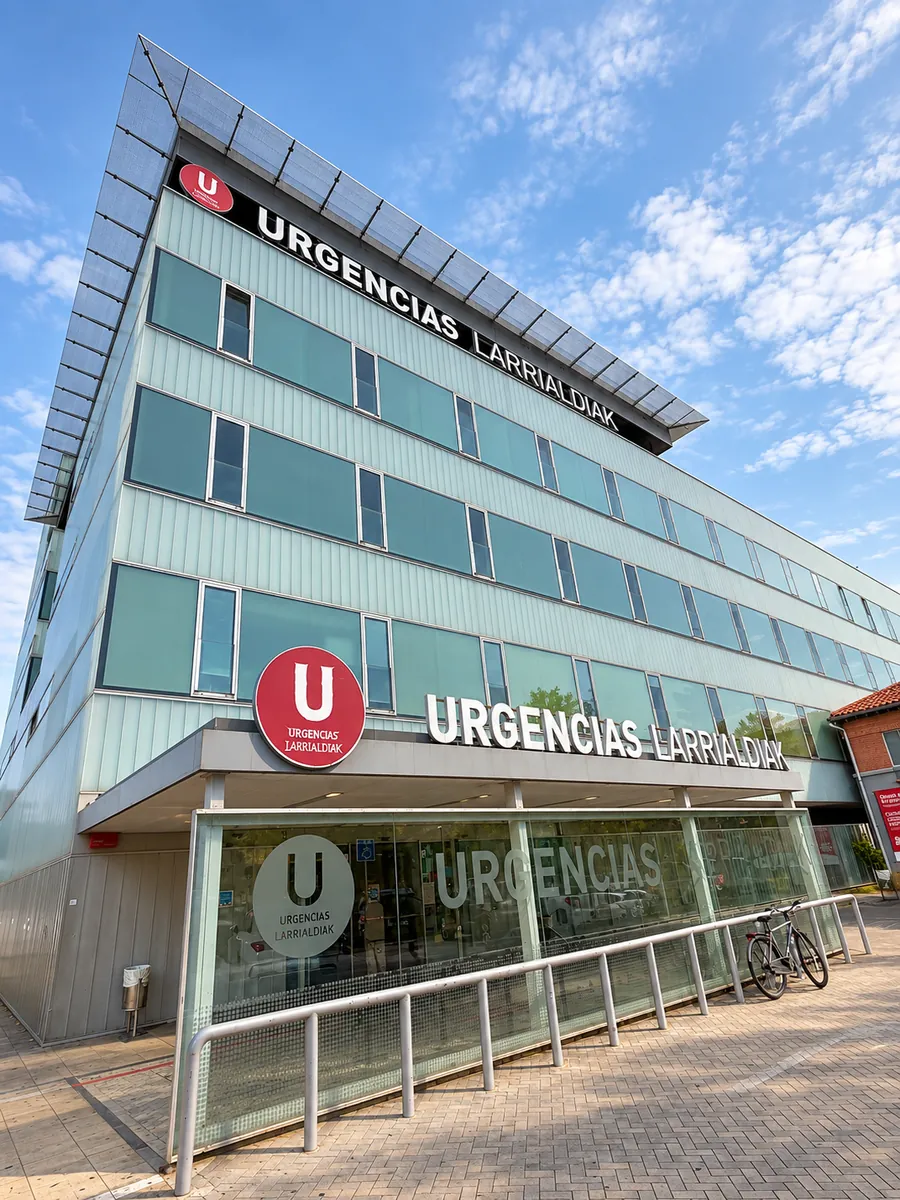 Exterior del edificio de Urgencias del Hospital Universitario de Navarra